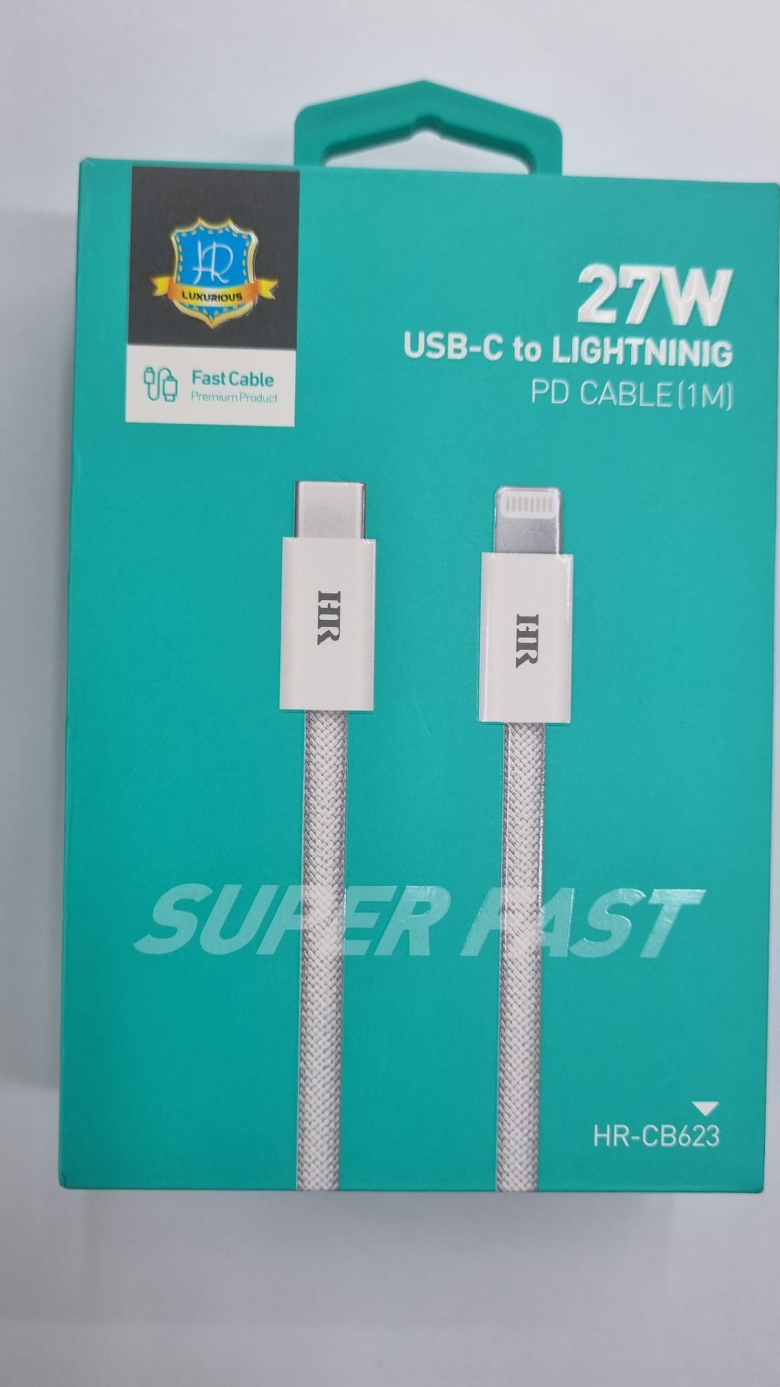 27W HR-CB263 USB-C to Lighting PD Cable (1m)