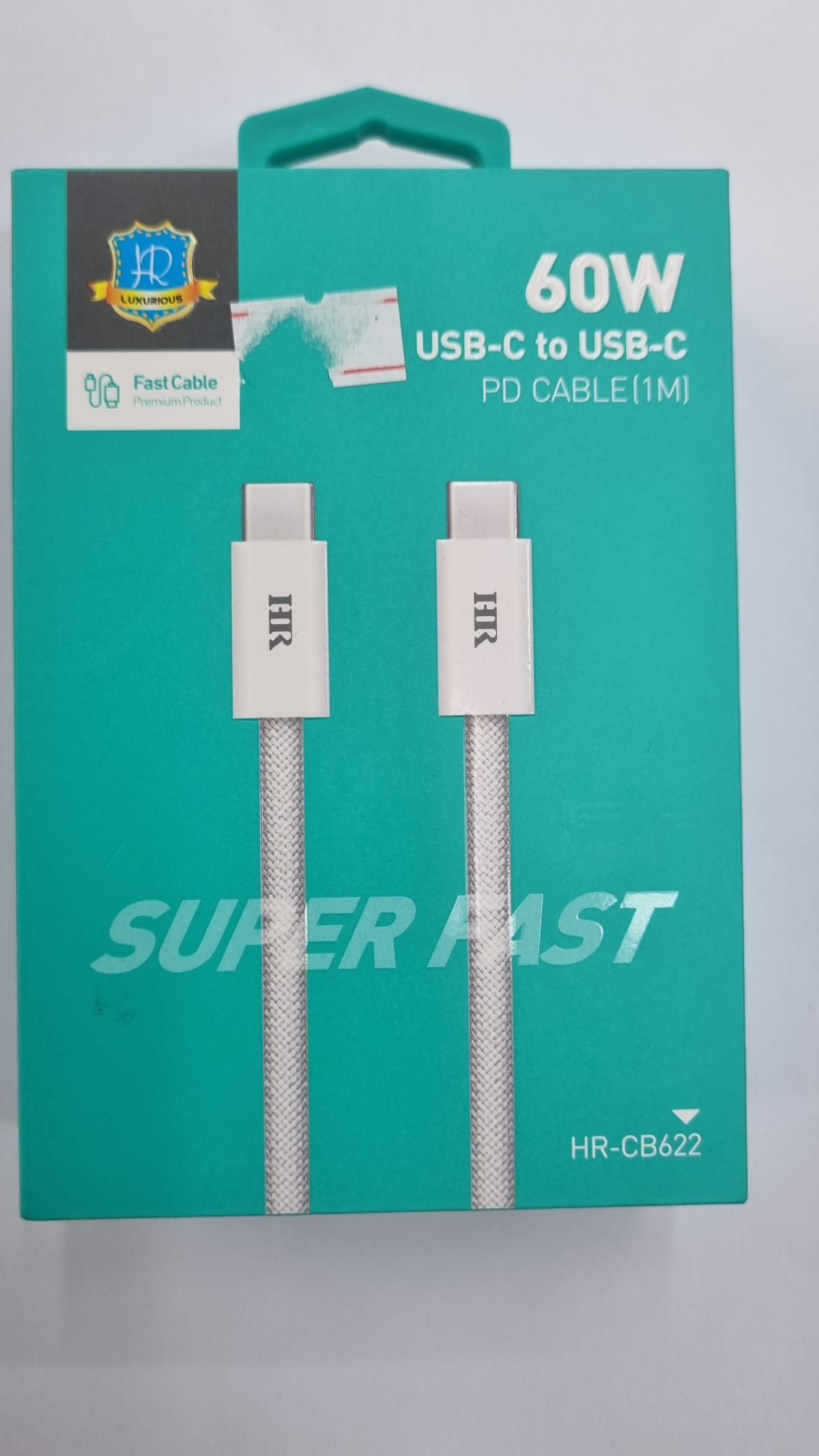 60W Power Adapter Type- C to C Cable (1M)